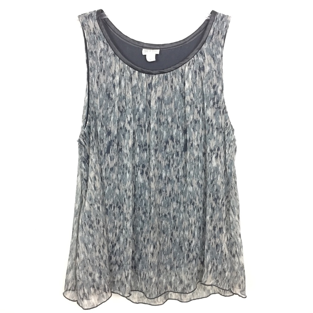 CONVERSE ONE STAR Flowy Tank Top Faux Leather Trim